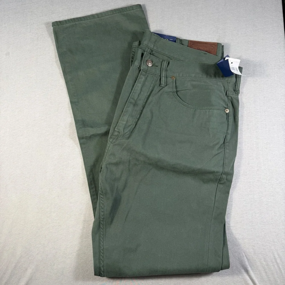 Polo Ralph Lauren Classic Fit Pants Angler Green Mens 38T x 36 NWT Cotton Chino